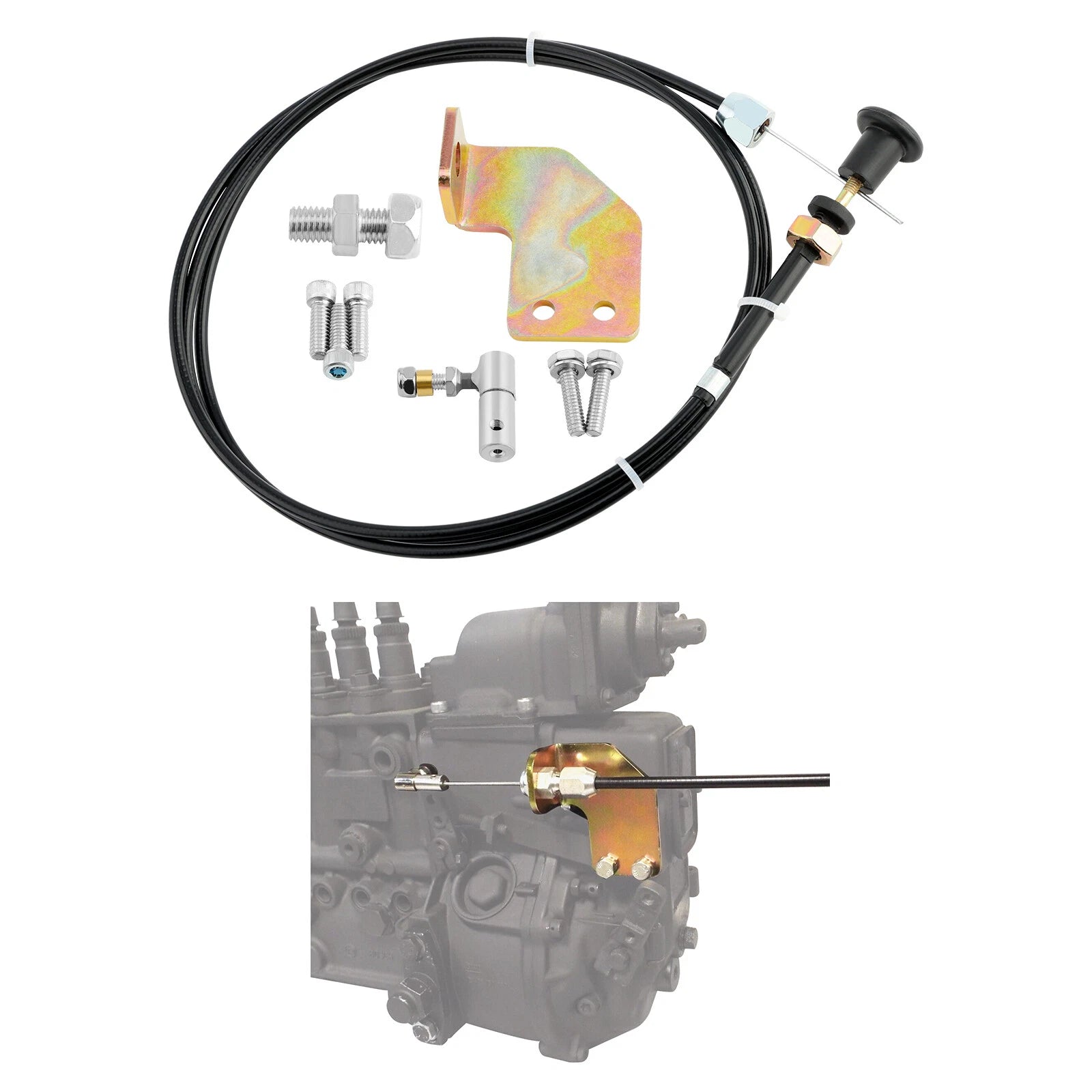 Fuel Shut Off Solenoid Cable Kit for Dodge Cummins 6/4BT 12V 