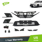 Upper Lower Grill Set with Molding Fog Lights for Honda Civic (2022–2023)