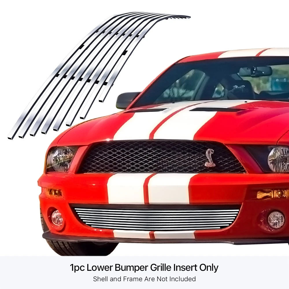 Stainless Chrome Billet Grille Insert for Ford Shelby GT500 (2007-2009)