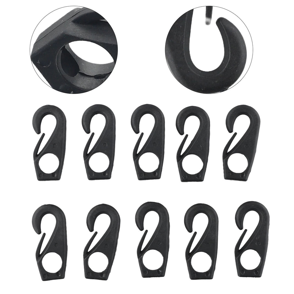 Set of 10 Nylon Clip Hooks for Kayak Canoe Boat Tassel Ties