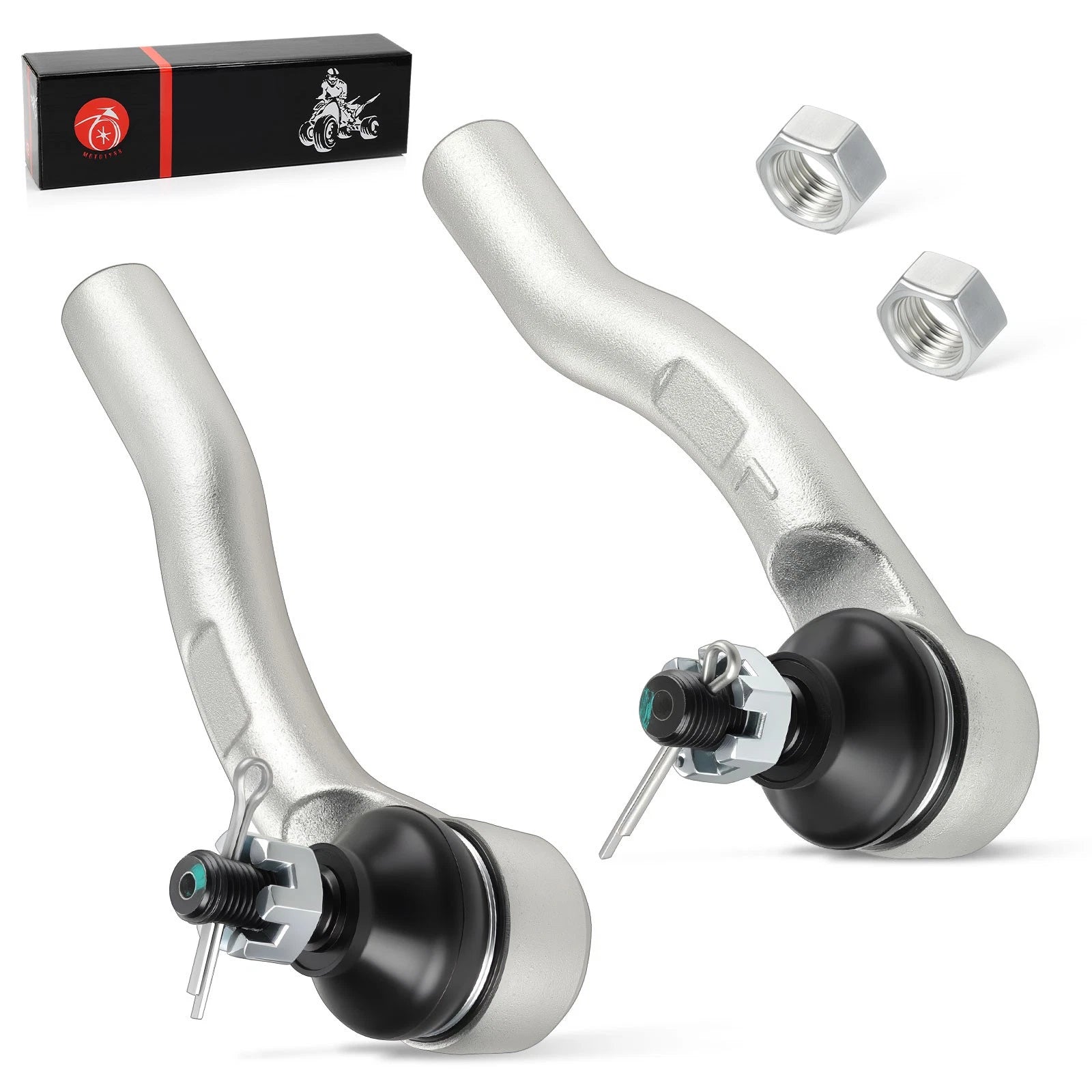 Set of 2 Outer Tie Rod Ends & Nuts for Honda Pioneer 1000 1000-5 (2016–2021)