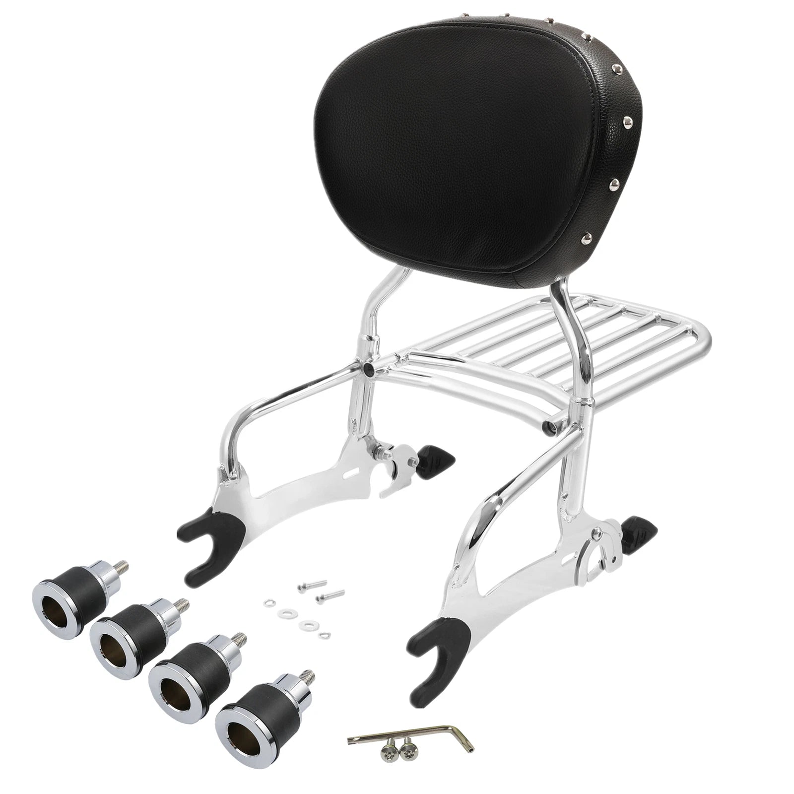 Sissy Bar Luggage Rack Mounting Spools for Indian Chieftain (2014–2023)