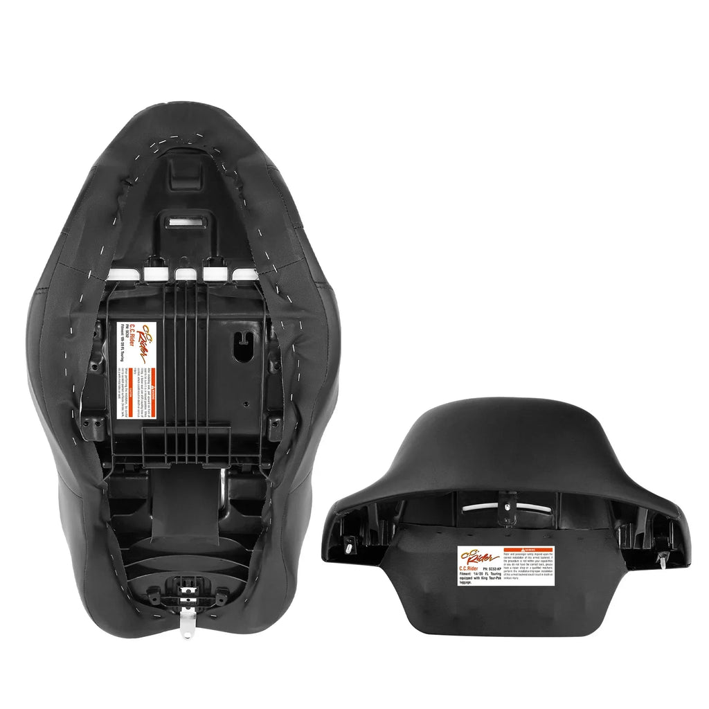 Rider Passenger Seat Backrest Pad for Harley Electra Street Glide (2014-2023)