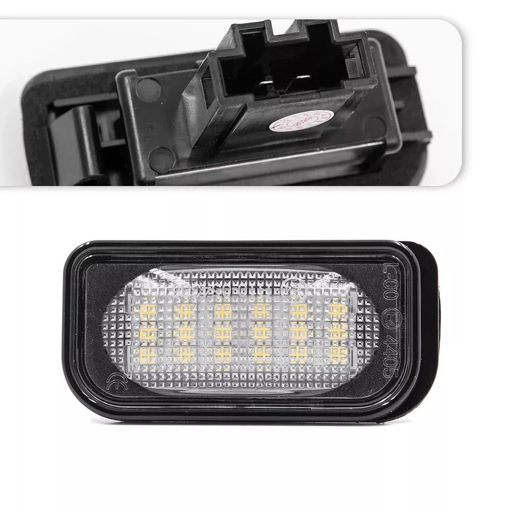 2X LED License Plate Lights for Benz W203 CLK C209 W209 A209 SL R230