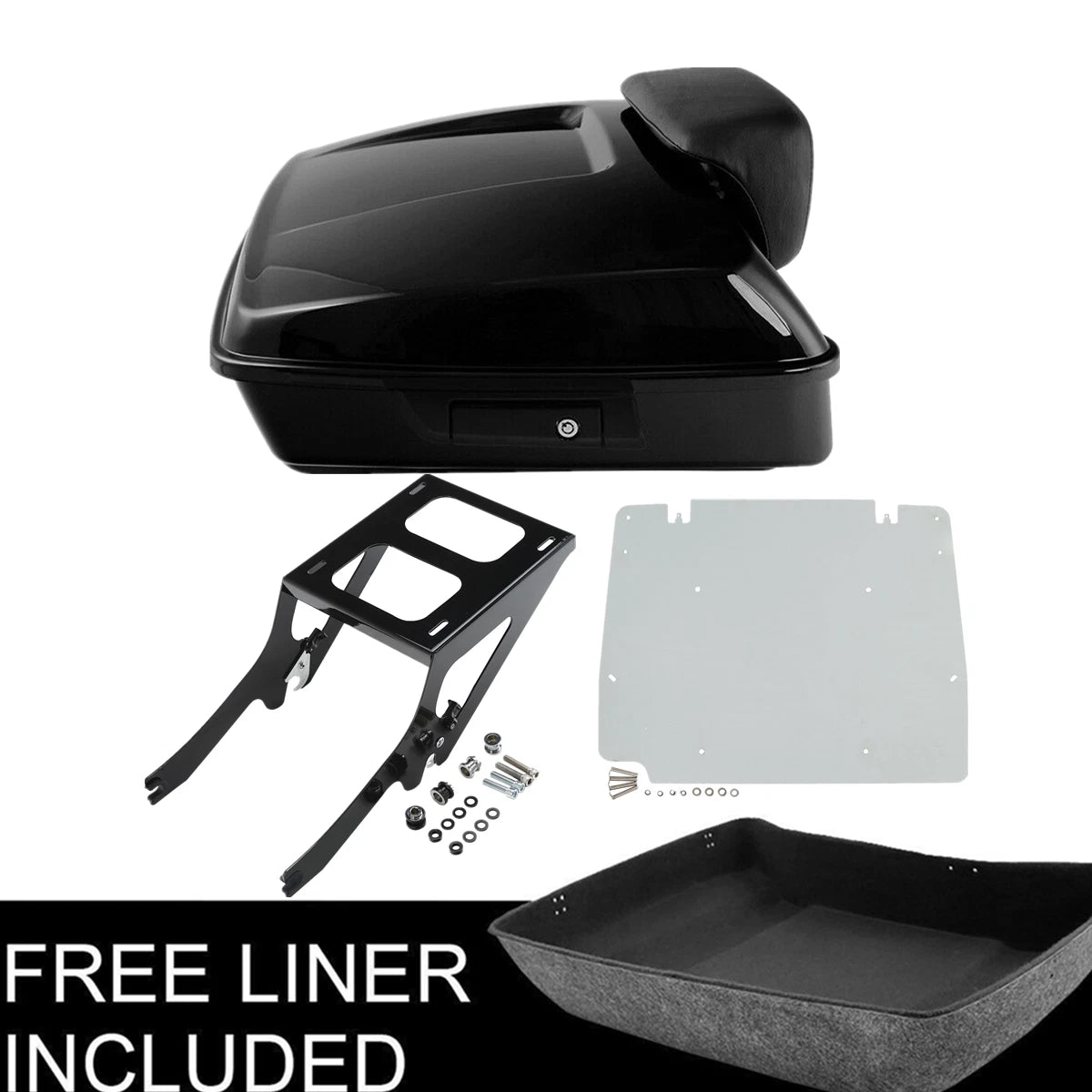 Chopped Trunk Base Plate Mount Rack Pad for Harley Heritage Classic (2018–2023)