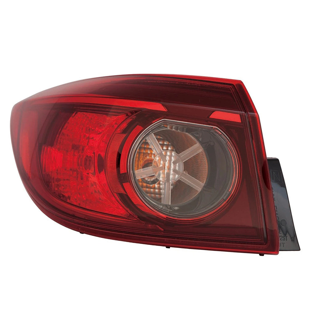 Replacement Driver Side Outer Tail Light Assembly for Mazda 3 (2014–2018)