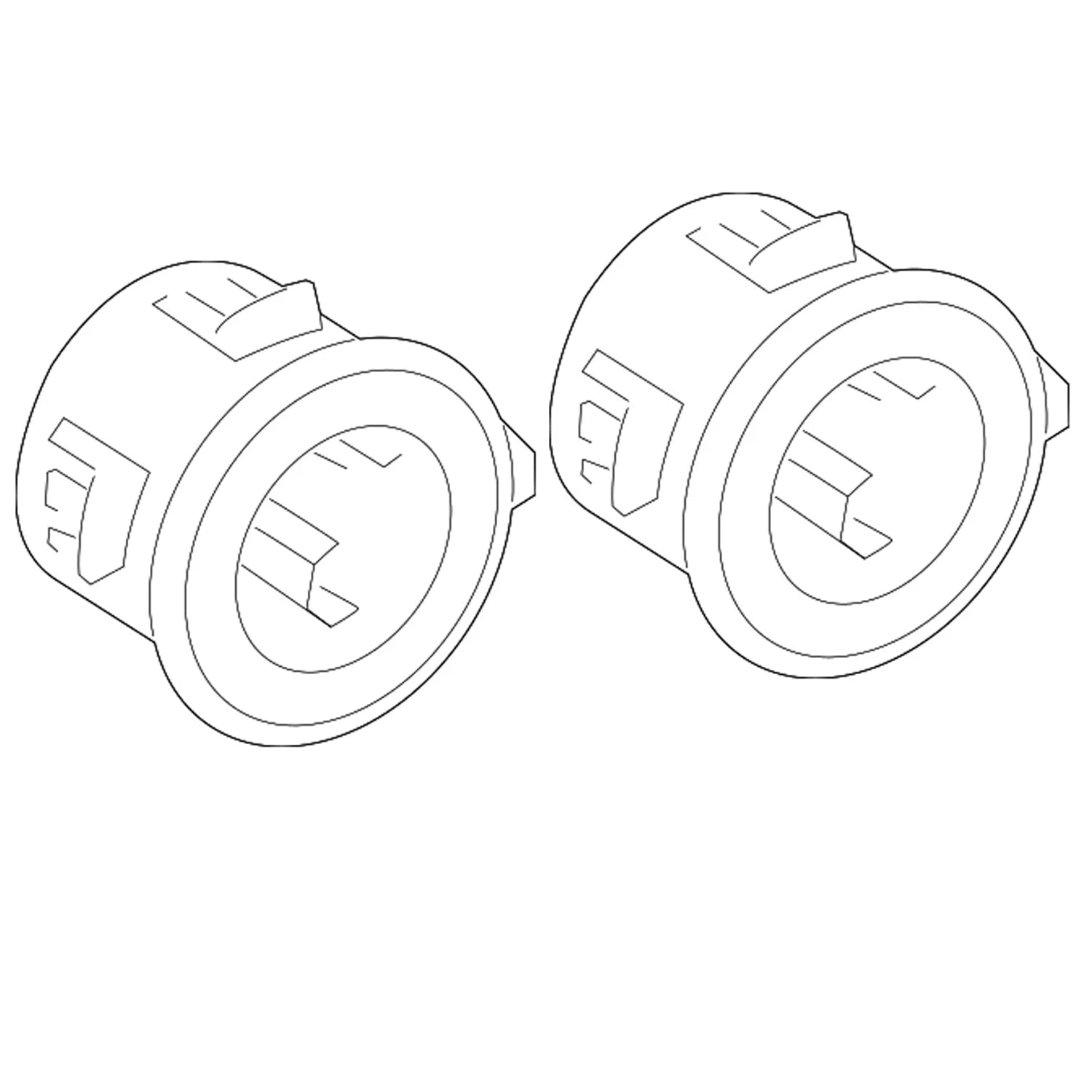 Set of 2 Front Parking Aid Sensor Housings for Toyota Lexus