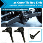 2 Outer Tie Rod Ends for Mitsubishi Pajero NH NJ NK NL (1991–2000) 4X4