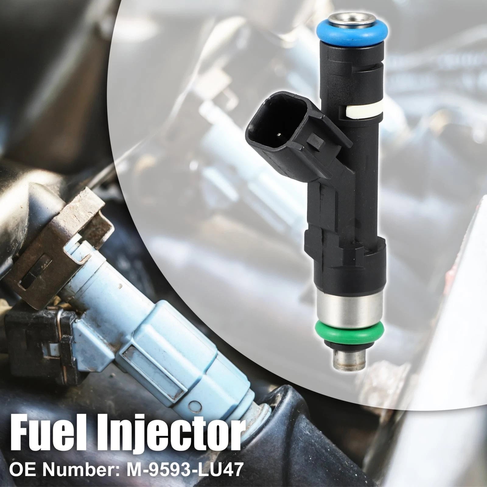 Fuel Injector 0280158279 M-9593-LU47 for Ford Mustang GT 5.0L (2011–2021)