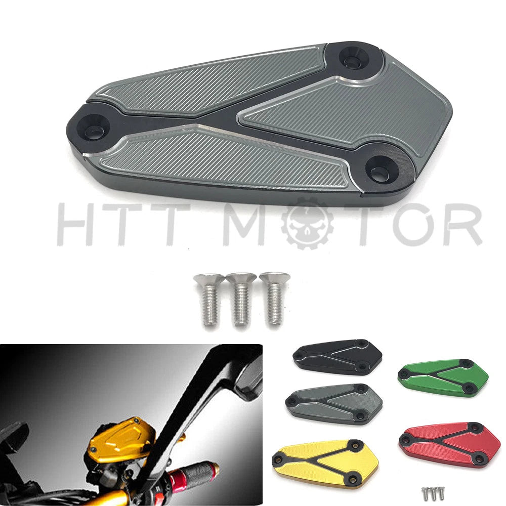 CNC Front Brake Fluid Reservoir Cover Cap for Kawasaki Z1000/Z750R/GTR1400 (2003–2023) Gold