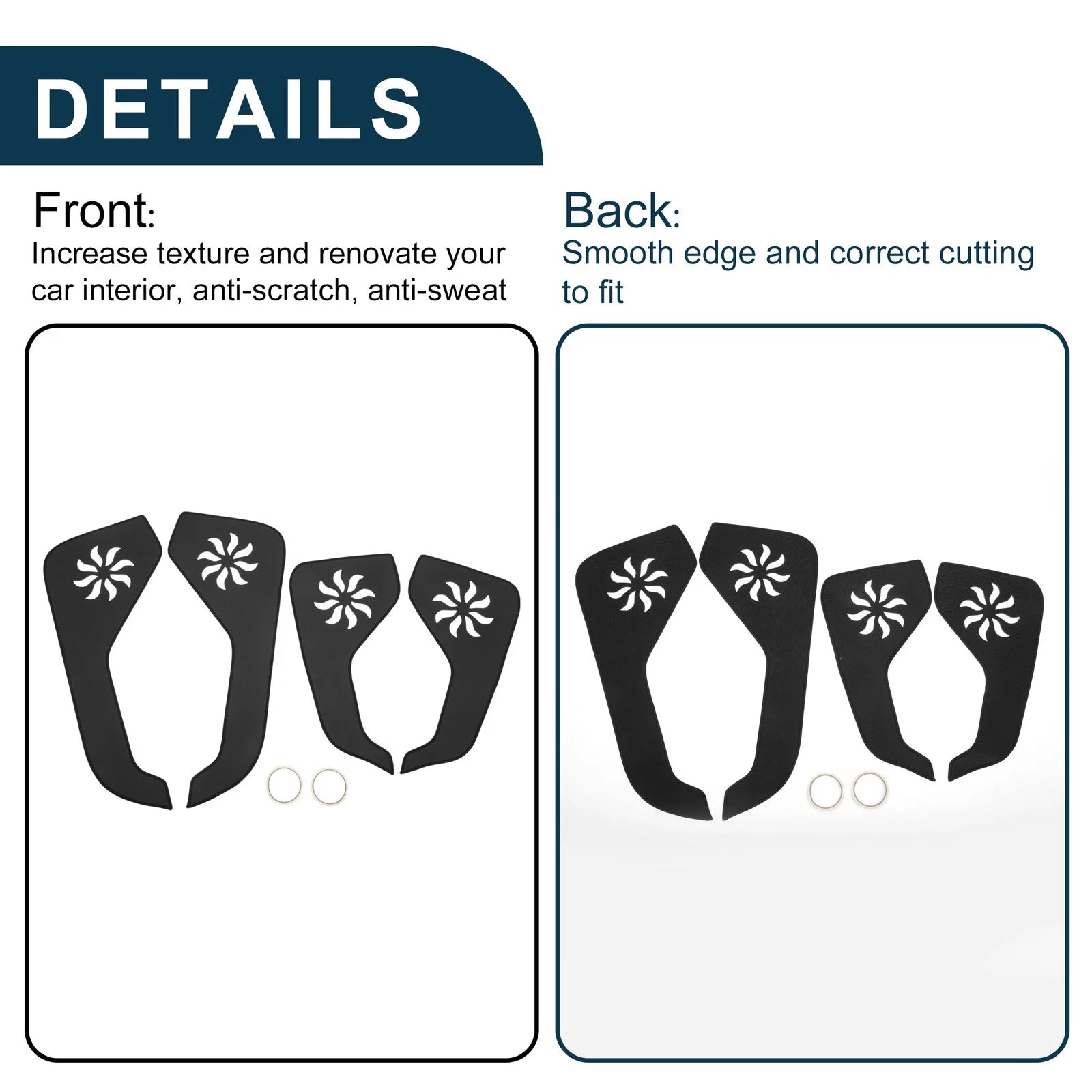 Set of 1 Car Door Anti Kick Pad Sticker Protector for Ford Explorer (2020)