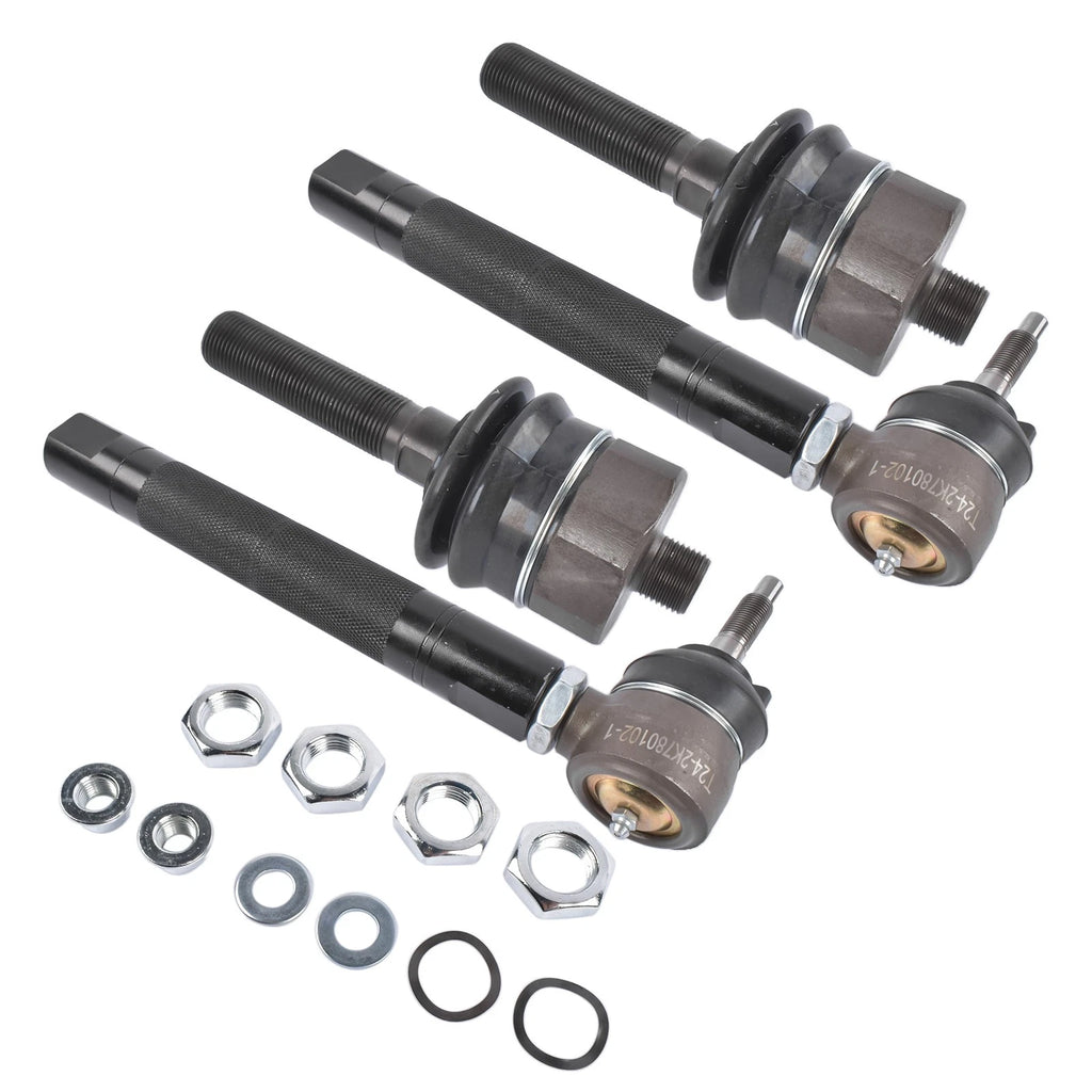 Set of 4 Front Tie Rods for Chevy Silverado GMC Sierra 1500 2500 (1999–2007)