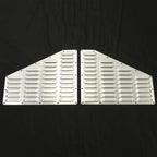 Set of 2 Silver Hood Louver Vent Panels for Jeep XJ Cherokee (1984–2001)