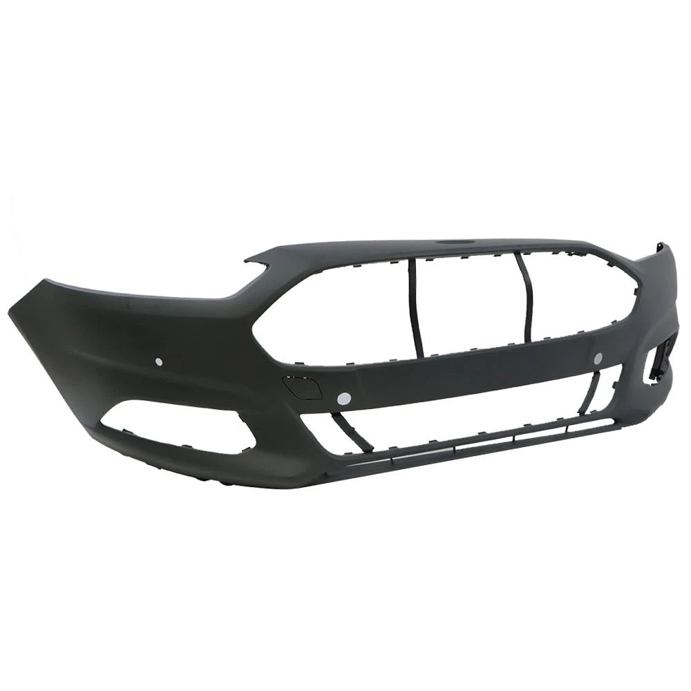 Front Bumper Cover & Grille Combo for Ford Fusion (2013–2016) Black Chrome