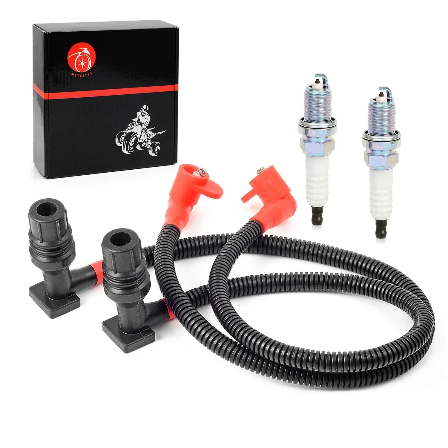 Ignition Coil Wire Cap and Spark Plug for Polaris RZR S 800 (2011–2014)