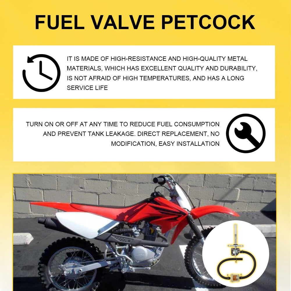 Fuel Petcock Valve for Honda XR/CRF50/70/80/100/150 (2000–2023)