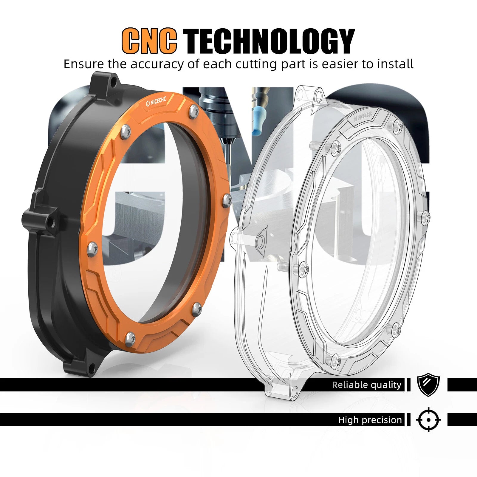 Clear Clutch Cover Protector for KTM 1390 Super Duke R (2024–2025)