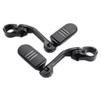 1 1/4'' Matte Long Angled Footpegs Mount Engine Guard Pegstreamliner