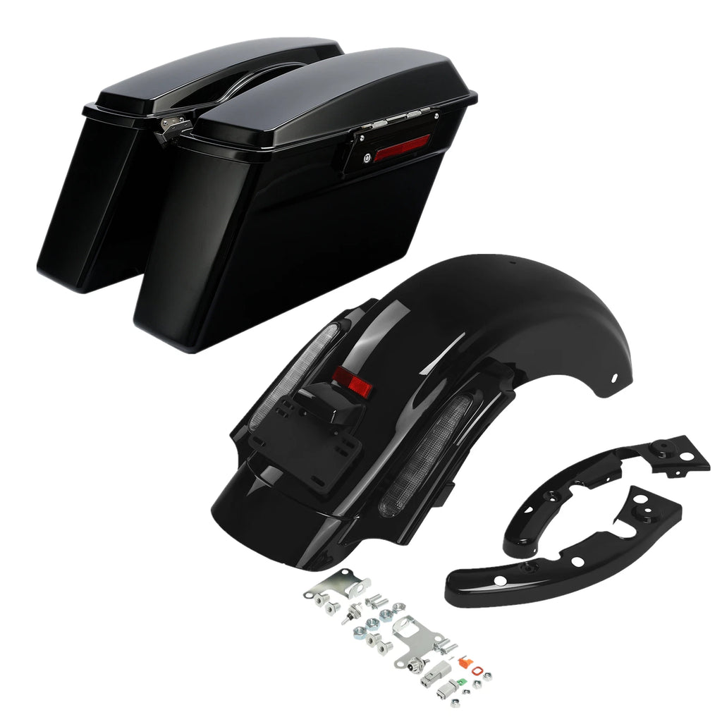 Hard Saddlebags & Rear Fender System for Harley Electra Glide (2009–2013)