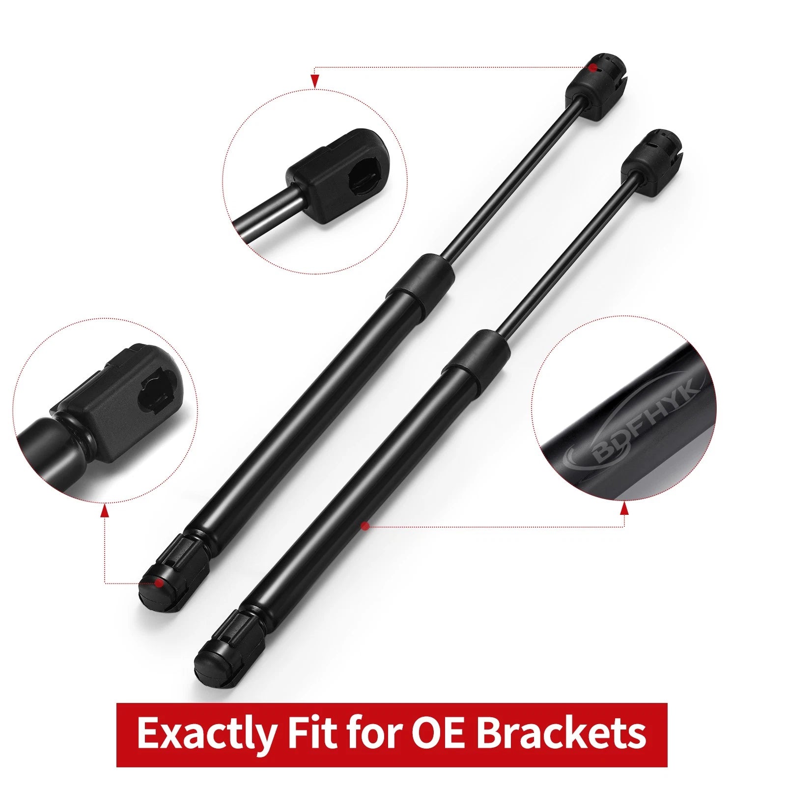 Front Hood Lift Supports for 2002-2010 Ford Explorer 4.0L (2-Pack)