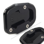 CNC Side Stand Enlarger Plate for Ducati Desert X (2022–2023) Aluminum Black