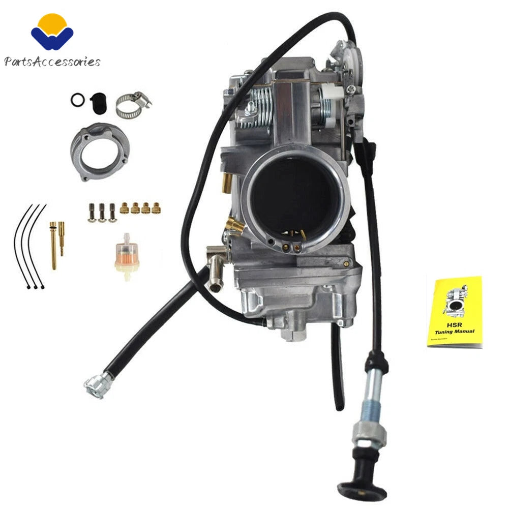 HSR 48mm Race Carburetor for HD HSR48 (Polished Finish) 42-6265