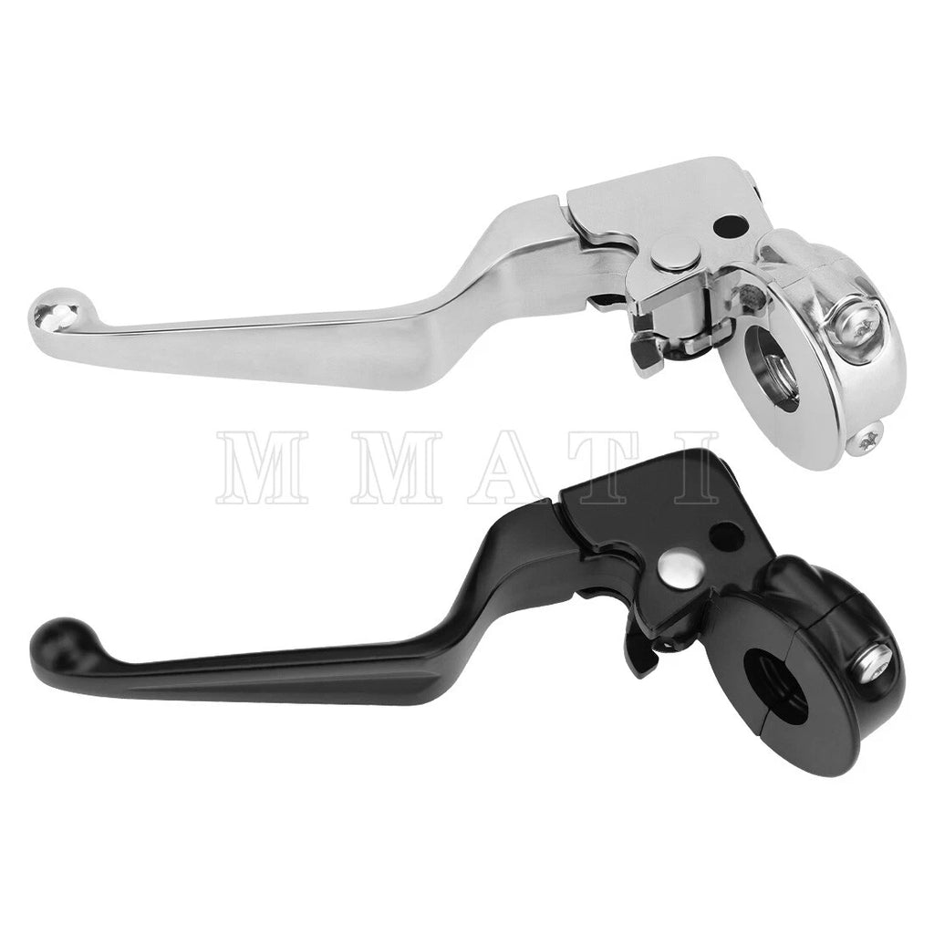 Chrome or Black Clutch Lever & Mount Perch Bracket for Harley-Davidson (1996–2014)