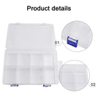Adjustable 8 Grids Compartment Storage Box for Automotive Parts (Universal)