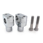 Handlebar Riser Clamp for Motorcycle (Universal, 7/8" 22mm, Chrome)