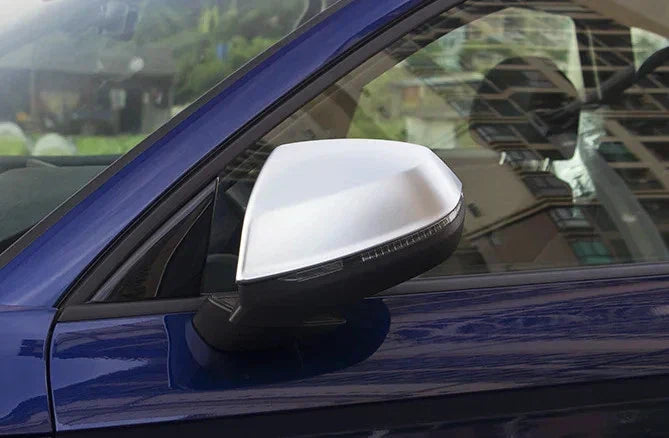 Side Wing Mirror Cap Covers Chrome wLane Assist for Audi Q7 4M (2016–2025)