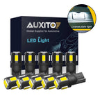 AUXITO T10 194 LED Bulbs for Interior License Map Side Marker Light (6000K)