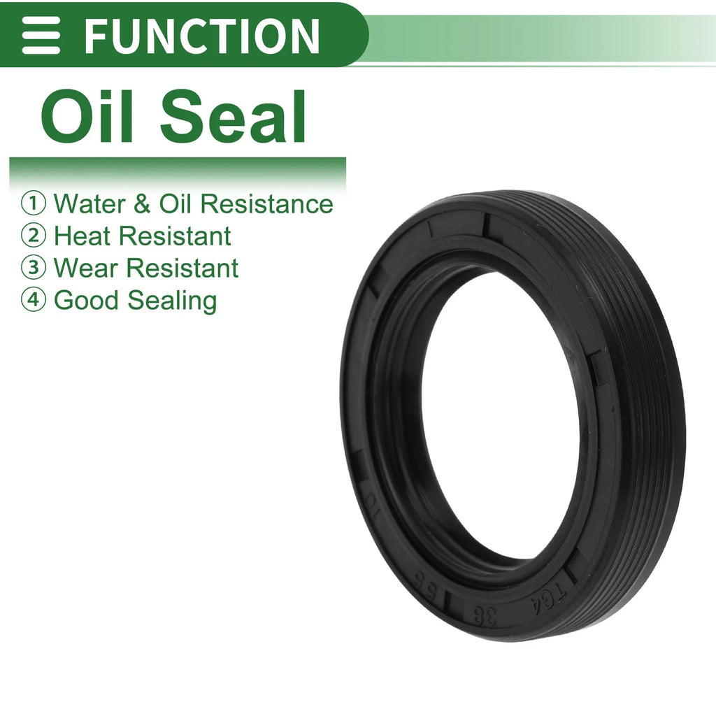 Oil Seal   - NBR Rubber 38x55x10mm Black