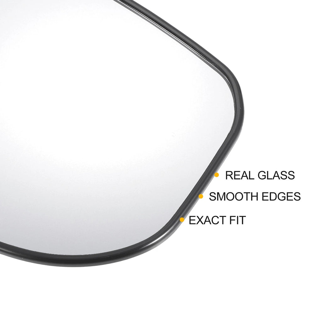 Right Side White Mirror Glass for Honda Fit Jazz (2009–2013)
