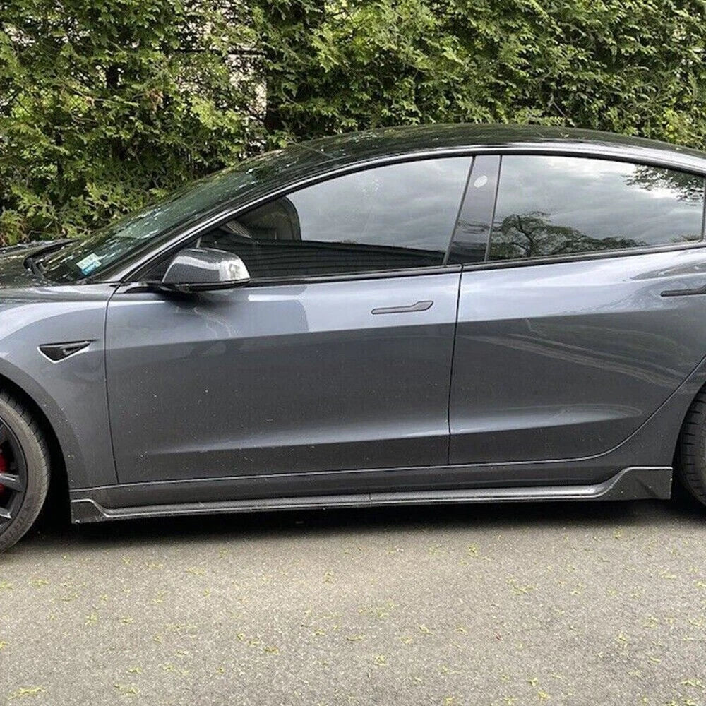 Carbon Fiber Side Skirts for Tesla Model 3 (2017–2023)