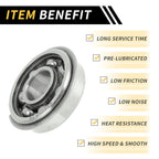 Deep Groove Ball Bearing P6 for Scooter Skateboard (10x26x8mm)