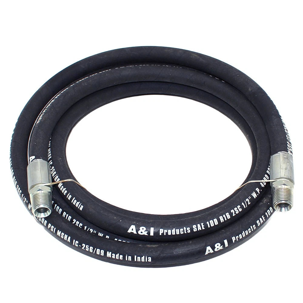 1/2" Hydraulic Hose Assembly for A-PHA2W12192-AI (Rigid x Rigid Male NPT, 192")