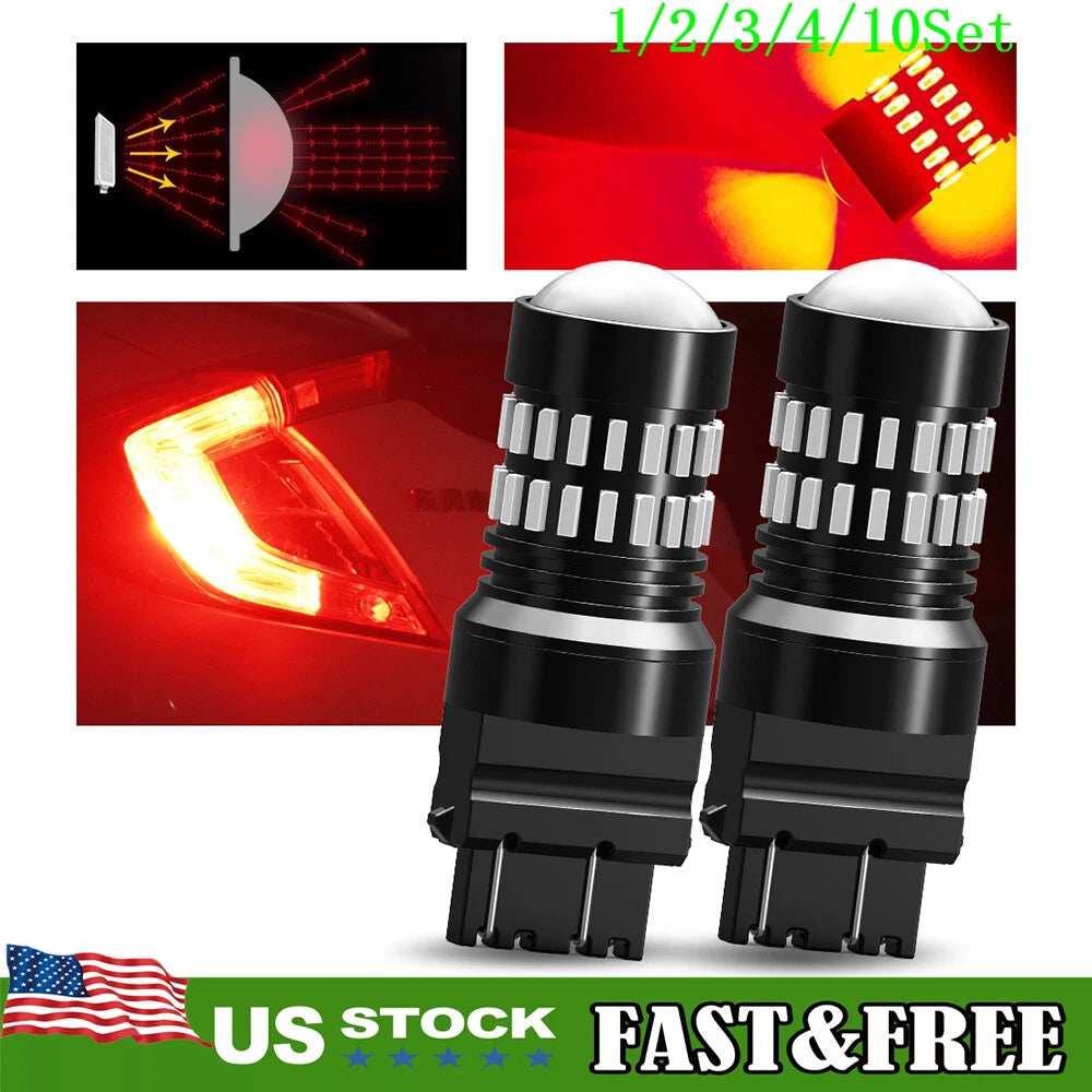 Set of 2 LED Turn Signal Brake Light Bulbs for Various Vehicles