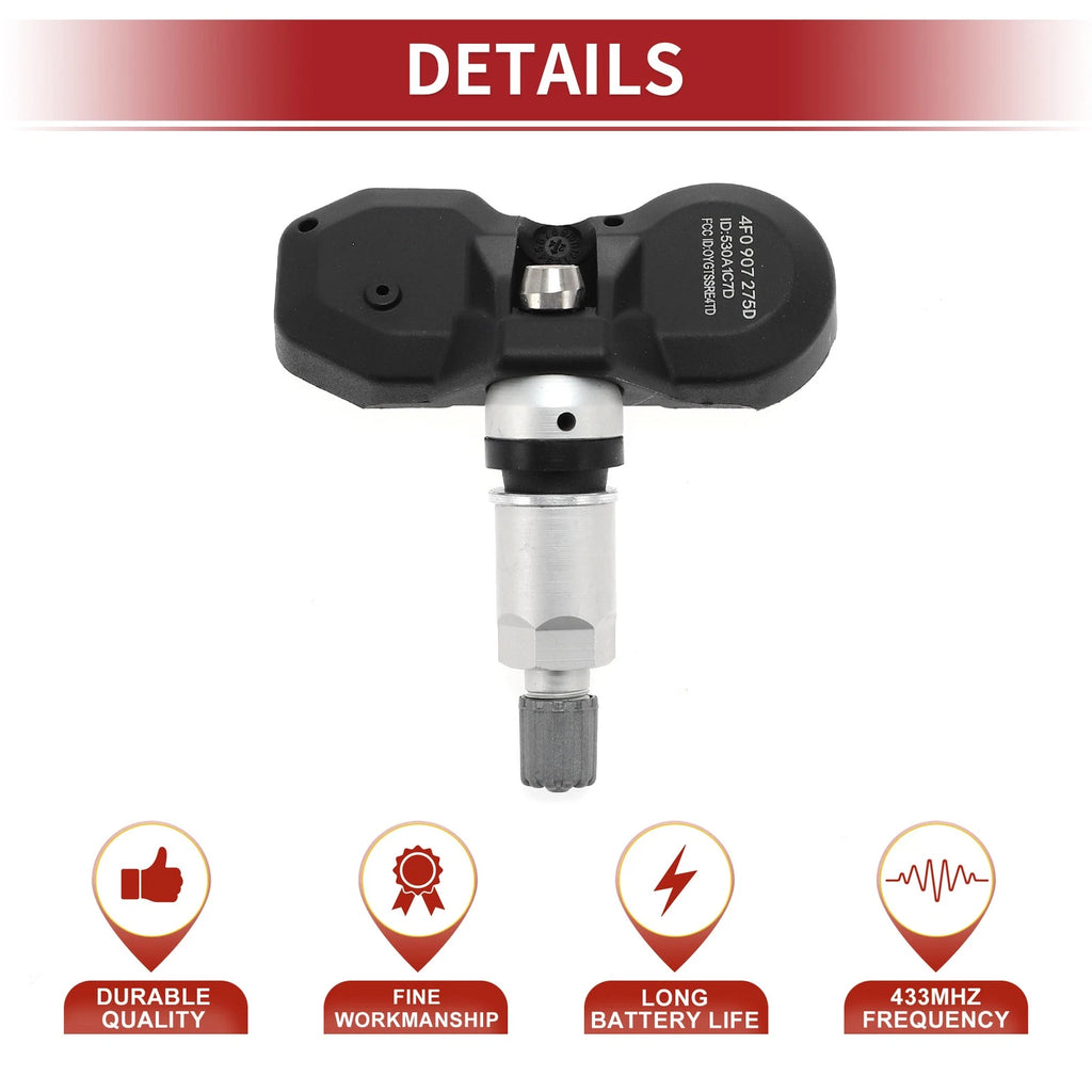 Tire Pressure Sensor 433MHz for Porsche Boxster (2012–2016) No.4F0907275D