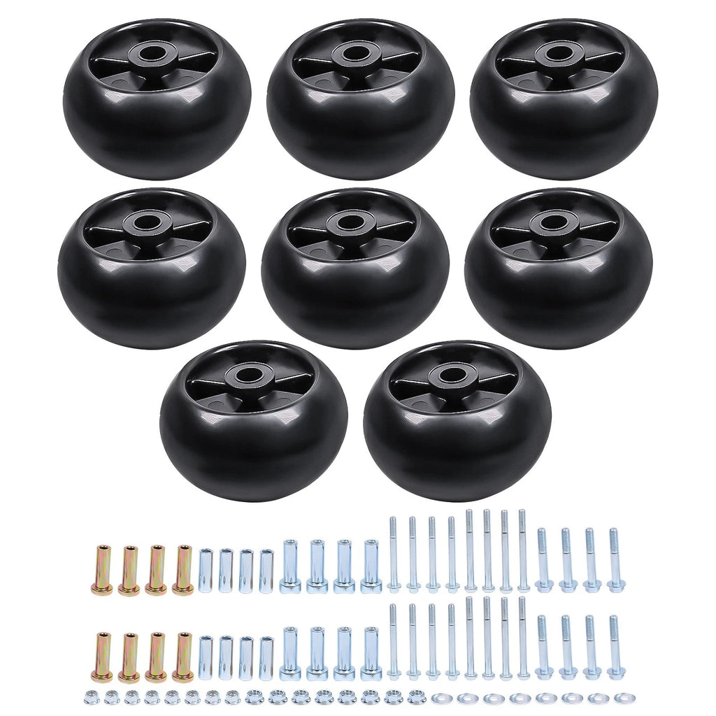 Set of 8 Deck Wheels for John Deere GX355 X320 LT180 LX289