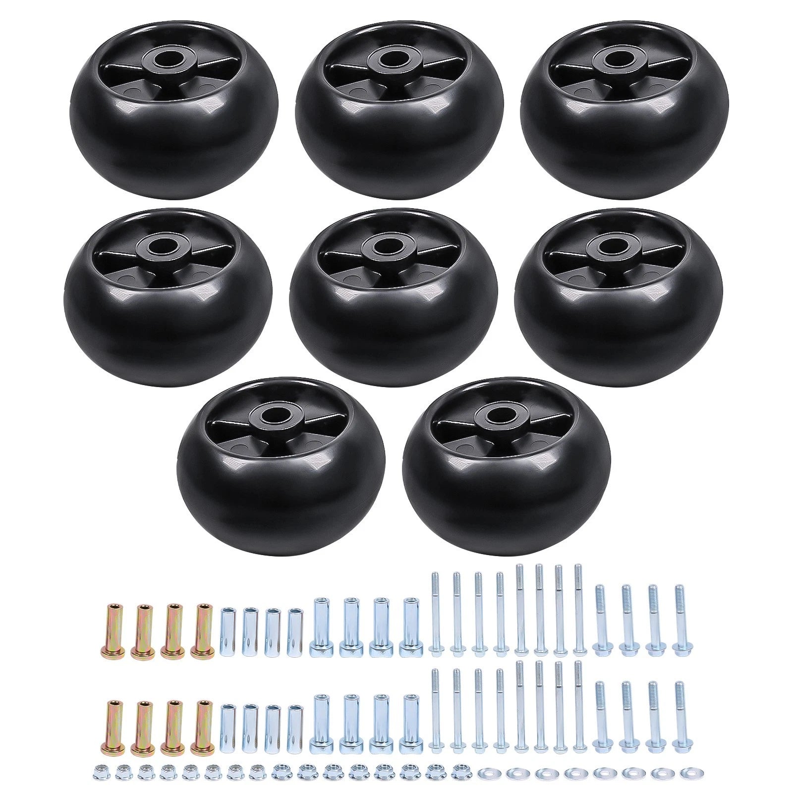 Set of 8 Deck Wheels for John Deere GX355 X320 LT180 LX289