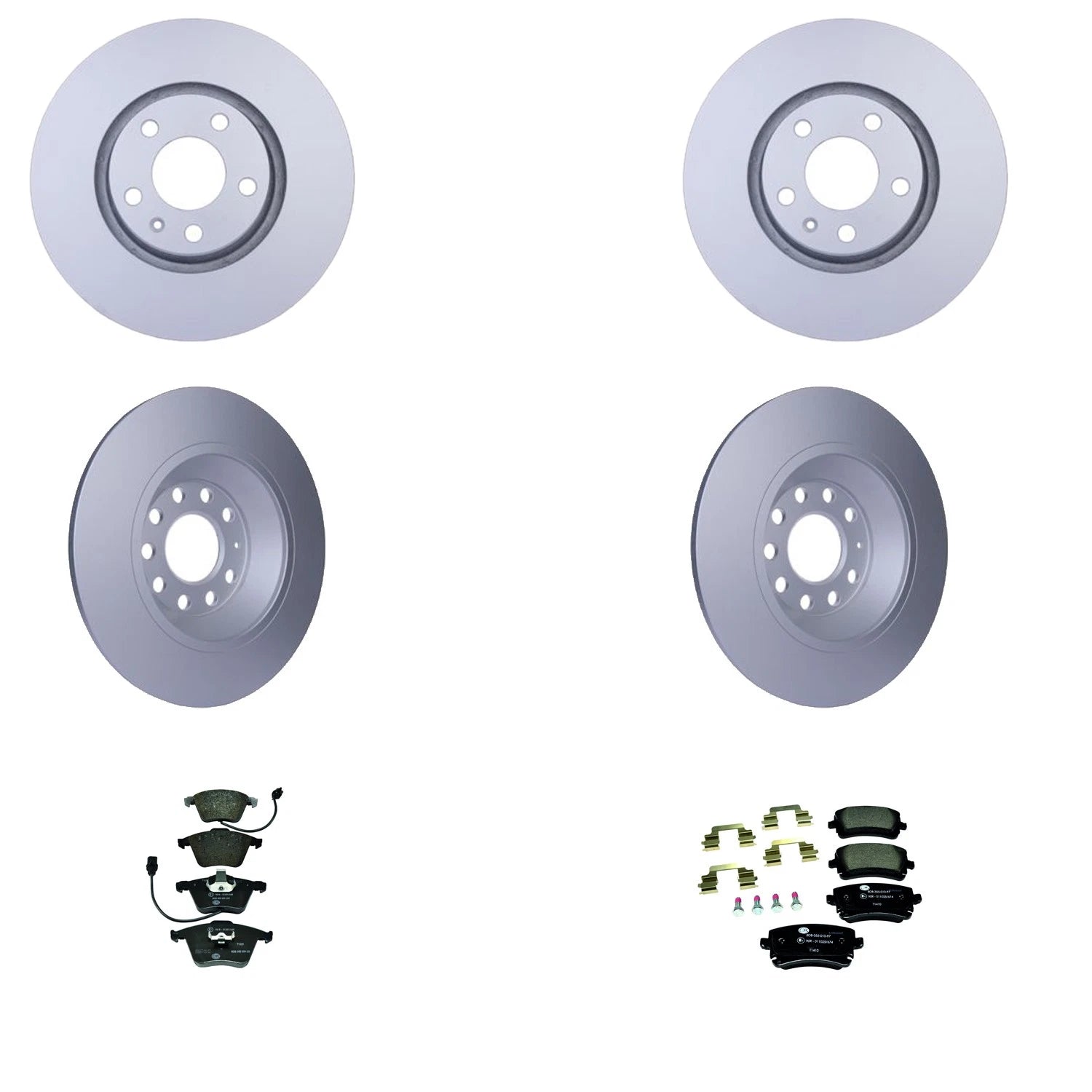 Hella Disc Brake Pad Kit for Audi A6 A6 Quattro (2012–2018)