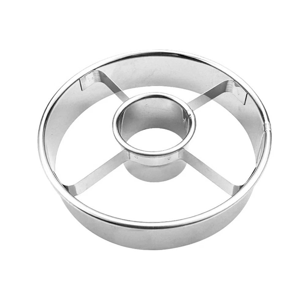 Donut Shaping Tool Stainless Steel for Consistent Baking (10cm x 10cm x 2.5cm)