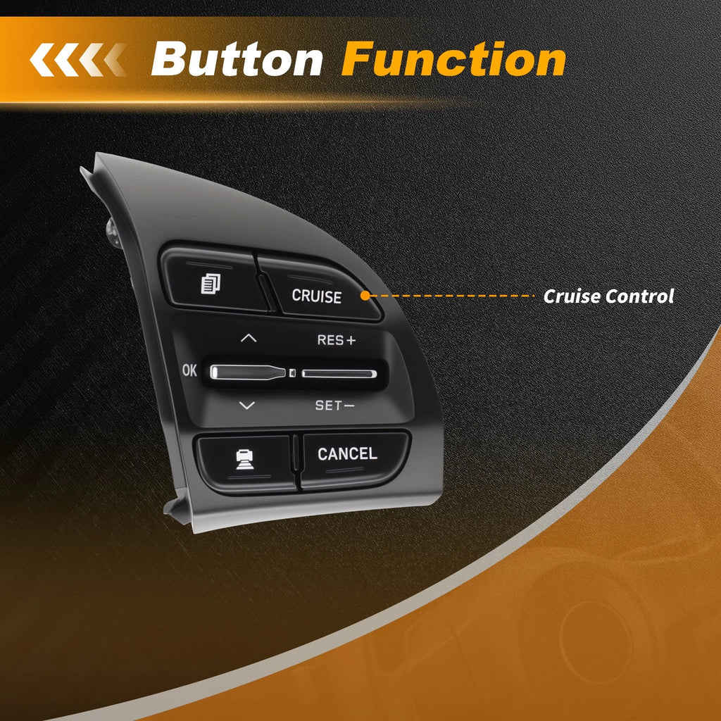 Steering Wheel Button Right Side for Hyundai Veloster (2018) No. 96720J1200