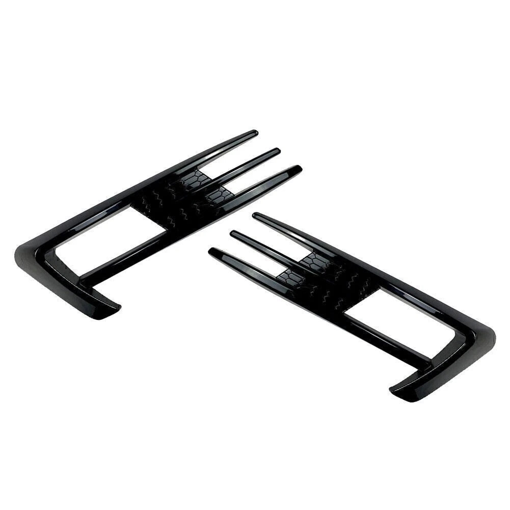 Fog Light Lamp Cover Bumper Grille Trim for VW Golf 7 MK7 (2013–2016) - Black Pair
