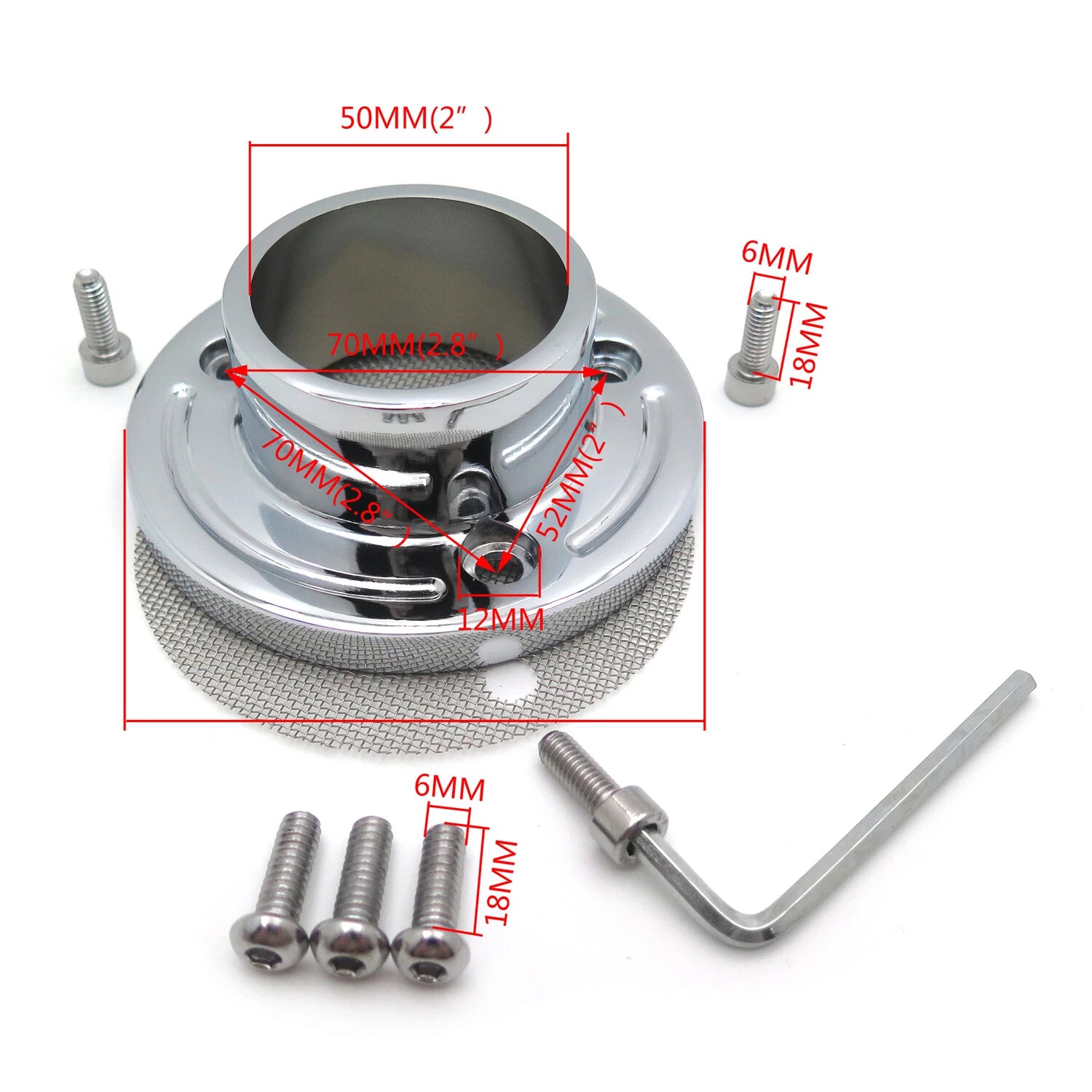 Exhaust Outlet Power Tip Pipe for Polaris Predator 500/Outlaw 500/525 (2003–2007)