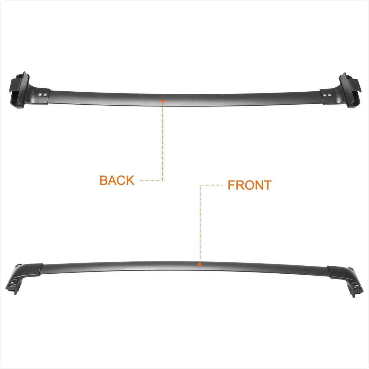 Set of 2 Roof Rack Crossbars for Ford Explorer (2020–2024) Black