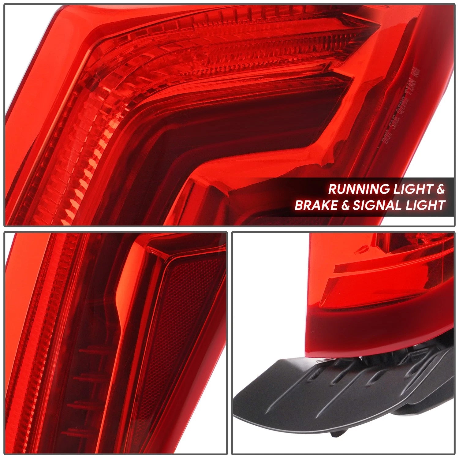LED Tail Light for Cadillac XTS (2013–2017) - Passenger Right, Chrome Housing
