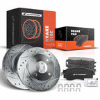Front Drilled Brake Rotors & Ceramic Pads for Nissan Sentra (2000–2006)