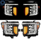 Full LED Headlight Set for GMC Sierra 2500/3500 HD (2020–2023)