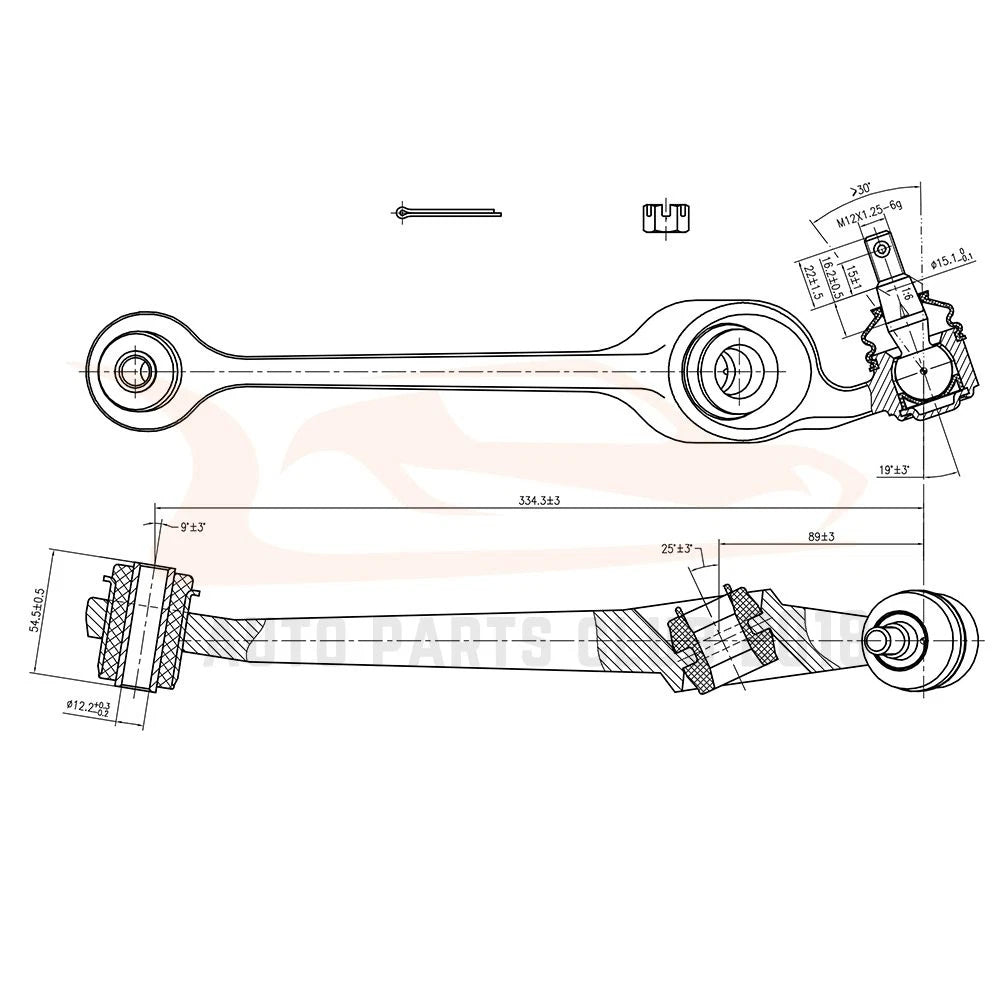 Set of 4 Front Lower Control Arms & Outer Tie Rod Links for Saturn SL SC SW